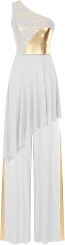 Womens Choir Robe Church Modern Dancewear One Shoulder Worship Liturgical Praise Dance in Saudi Arabia