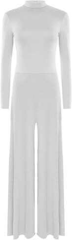 Women Adult Long Sleeve Wide Leg Jumpsuit For Choir Liturgical Dance Contemporary Ballet in Saudi Arabia