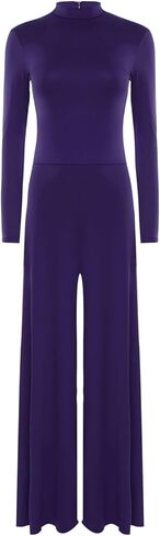 Women Adult Long Sleeve Wide Leg Jumpsuit For Choir Liturgical Dance Contemporary Ballet in Saudi Arabia