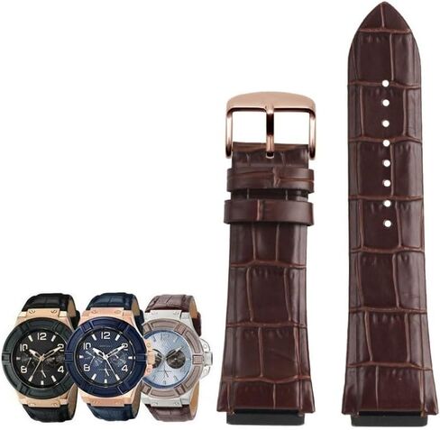 hooson Genuine Leather Watch Strap For GUESS W0040G3/W0040G5/W0247G3 Watch Bracelet in Saudi Arabia