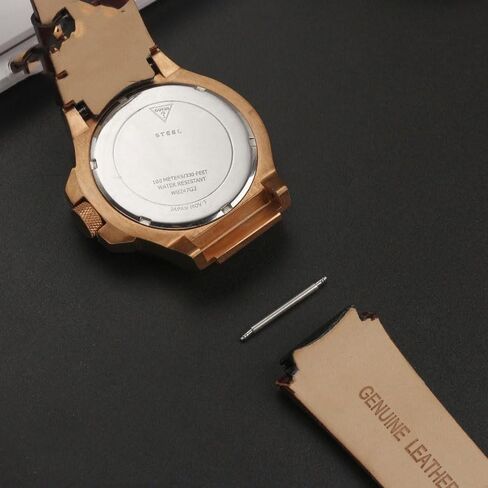 hooson Genuine Leather Watch Strap For GUESS W0040G3/W0040G5/W0247G3 Watch Bracelet in Saudi Arabia