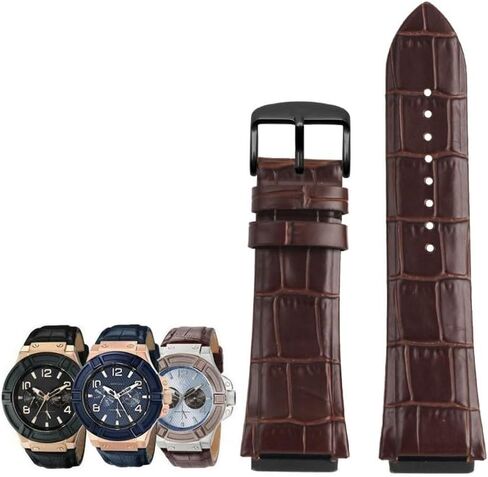 hooson Genuine Leather Watch Strap For GUESS W0040G3/W0040G5/W0247G3 Watch Bracelet in Saudi Arabia