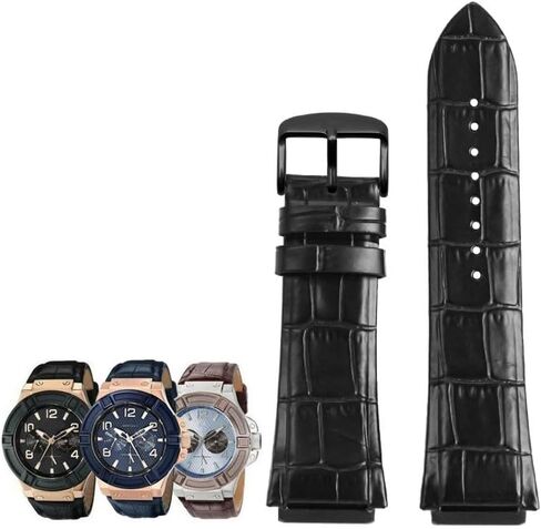 hooson Genuine Leather Watch Strap For GUESS W0040G3/W0040G5/W0247G3 Watch Bracelet in Saudi Arabia