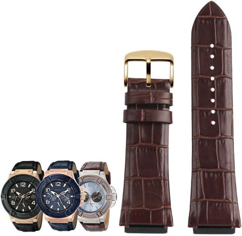 hooson Genuine Leather Watch Strap For GUESS W0040G3/W0040G5/W0247G3 Watch Bracelet in Saudi Arabia