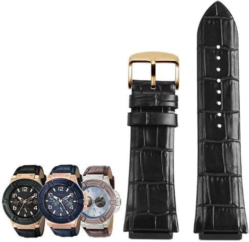 hooson Genuine Leather Watch Strap For GUESS W0040G3/W0040G5/W0247G3 Watch Bracelet in Saudi Arabia