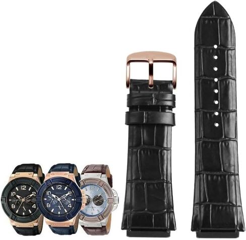 hooson Genuine Leather Watch Strap For GUESS W0040G3/W0040G5/W0247G3 Watch Bracelet in Saudi Arabia