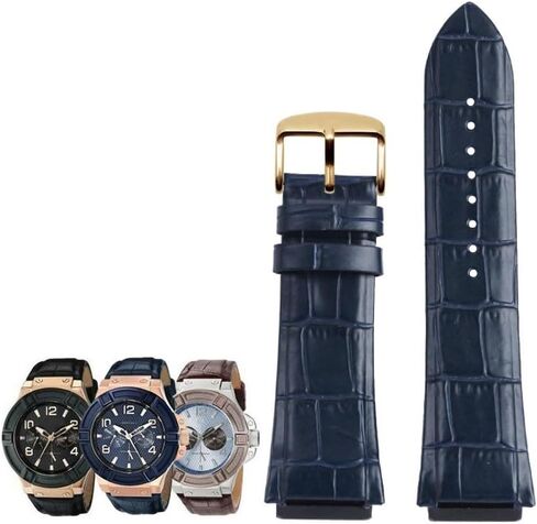 hooson Genuine Leather Watch Strap For GUESS W0040G3/W0040G5/W0247G3 Watch Bracelet in Saudi Arabia
