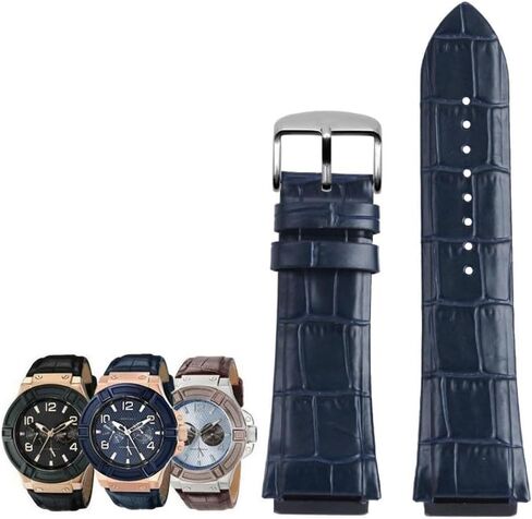 hooson Genuine Leather Watch Strap For GUESS W0040G3/W0040G5/W0247G3 Watch Bracelet in Saudi Arabia