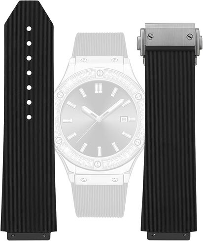 استبدال حزام الساعة المطاطي لـ 44.5 ملم Hublot Big Bang Luna Rossa 25 ملم in Saudi Arabia