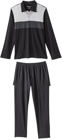 Silvert's Adaptive Clothing & Footwear Men’s Open Back Long Sleeve Polo & Open Back Pant Set in Saudi Arabia