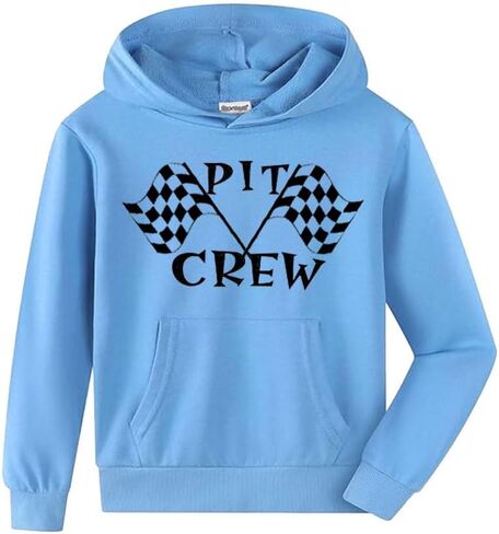 Pit Crew Racing Hooded Sweatshirt, Infant and Toddler Kids Hoodie in Saudi Arabia