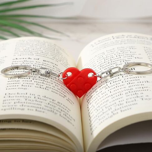 Gifts for Boyfriend Girlfriend Wife Husband, Valentines Day Gifts for Him, Couple Gifts Matching Present Anniversary Day Gift for Men, Valentine's Day Birthday Gift for Boyfriend - Red Heart Keychain in Saudi Arabia