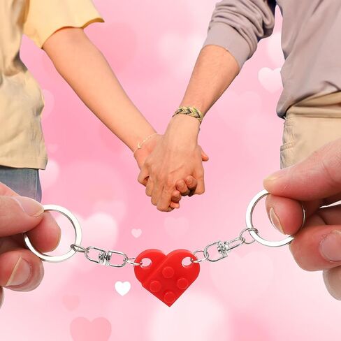 Gifts for Boyfriend Girlfriend Wife Husband, Valentines Day Gifts for Him, Couple Gifts Matching Present Anniversary Day Gift for Men, Valentine's Day Birthday Gift for Boyfriend - Red Heart Keychain in Saudi Arabia