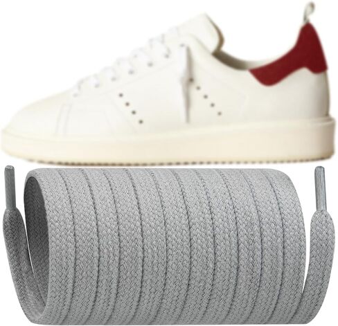 Endoto 8MM Shoe Laces for Golden Goose Sneaker, Flat Shoelaces Replacement Shoes Strings in Saudi Arabia