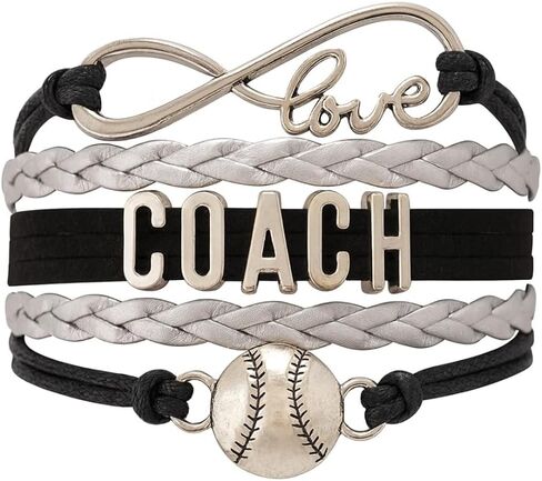 سوار Softball الساحر - مجوهرات Infinity Love القابلة للتعديل بألوان الفريق - هدية للاعبي الكرة اللينة in Kuwait