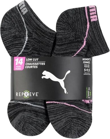 PUMA Women’s Repreve Athletic Sock, 14-pair (Black) in Saudi Arabia