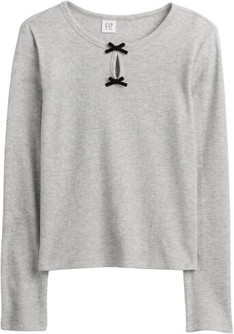 GAP Girls Long Sleeve Waffle Top in Saudi Arabia