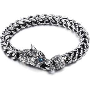 Dragon Head Bracelet Men's Stainless Steel Braided Chain Bracelet Fashion Accessories Daily Wear in Saudi Arabia