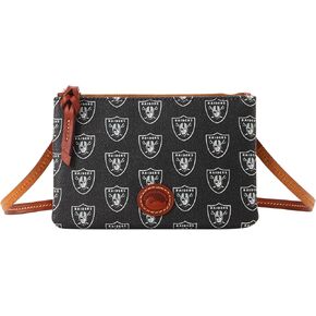 حقيبة يد Dooney & Bourke، NFL Raiders بسحاب علوي | أسود in Saudi Arabia