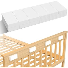20 Packs Furniture Wall Protector, 8Pcs(0.71" Thick) + 12Pcs(0.12" Thick) EVA Foam Headboard Stoppers for Wall, Bed Stoppers for Headboard, Bed Frame & Wall Guards, Black Headboard Bumper in Saudi Arabia