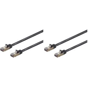 Monoprice Cat7 Ethernet Patch Cable - Flexboot, RJ45, Stranded, 600Mhz, S/FTP, 26AWG, 10 Feet, White - Entegrade Series in Kuwait