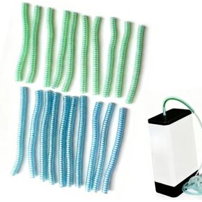 20 قطعة من مكواة فرد الشعر لمكثف الأكسجين المحمول، خرطوم الأكسجين، قنية الأنف، حامل ملحقات أنابيب الأكسجين، يدعم الحفاظ على من الالتواء، متوافق مع مكواة فرد الشعر، والقنية، وأقنعة الأكسجين in Kuwait