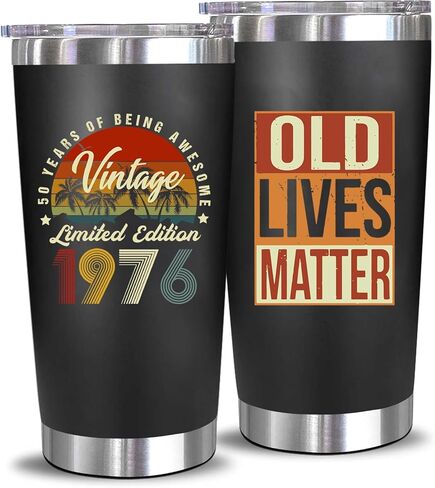 50th Birthday Gifts for Him, 50 Year Old Gifts for Men,50th Birthday Gifts for Men,Mens 50th Birthday Gift Ideas,Cool Gifts for 50 Year Old Man,Dad,Friend,Husband-20 Oz Tumbler in Kuwait