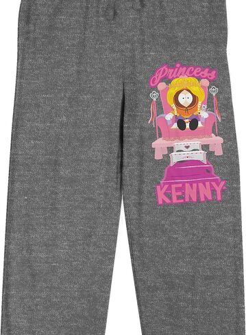 بنطال بيجامة نوم نسائي من Bioworld South Park Princess Kenny باللون الرمادي المنقط in Kuwait