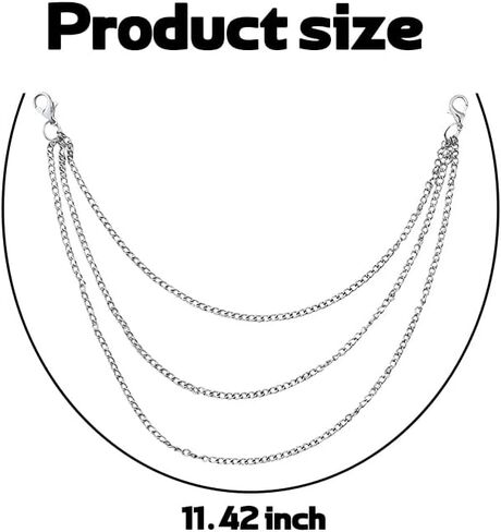 Boot Shoe Accessories for Women Men Layered Shoe Chain Y2k Charms Men Shoelace Charms Chain for Pant Jean Chains Y2k Bag Accessories Womens Girls Gothic Chains for Boots 1 Pair in Saudi Arabia