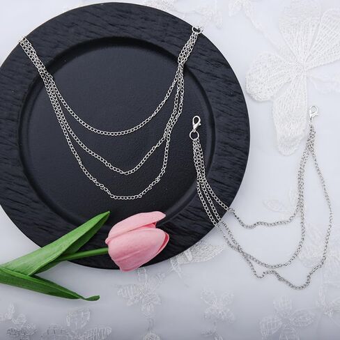 Boot Shoe Accessories for Women Men Layered Shoe Chain Y2k Charms Men Shoelace Charms Chain for Pant Jean Chains Y2k Bag Accessories Womens Girls Gothic Chains for Boots 1 Pair in Saudi Arabia