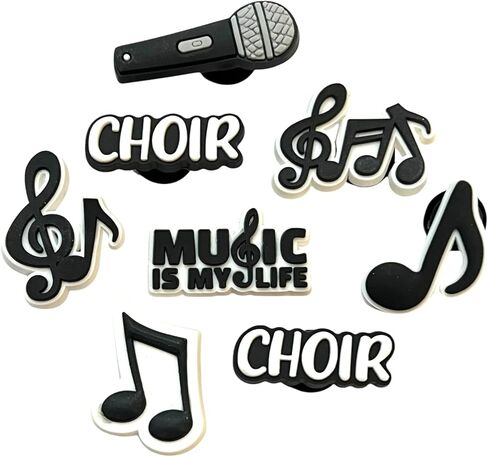Choir Music Theme Shoe Charm Set, 8 Pieces in Saudi Arabia