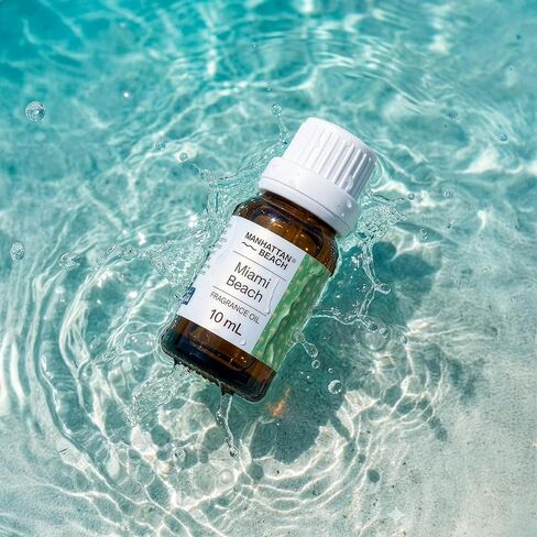 مانهاتن بيتش – ميامي بيتش، زيت موزع الروائح من ماي واي مستوحى من فندق ذا 1 هوتيل ميامي سينت – زيت عطري فاخر لموزعي الروائح – للناشرين بالموجات فوق الصوتية وبدون ماء – 10 مل in Kuwait