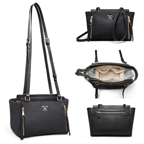 Miss Fong Small Diaper Bag - حزم فاني جلدية للنساء أكياس كروسة صغيرة لأمي ، حقيبة حزام حفاضات صغيرة للنساء ، حقيبة حفاضات صغيرة مع 9 جيوب حفاضات حبال للنساء in Kuwait