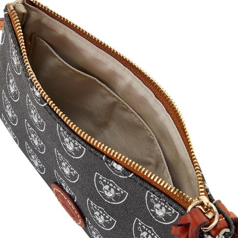 Dooney & Bourke Handbag, NFL Raiders Top Zip Crossbody | Black in Saudi Arabia