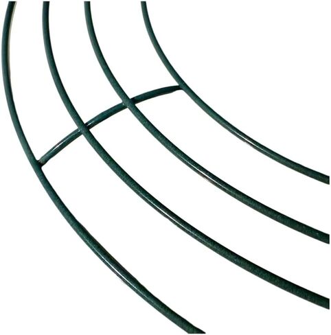 3 Pack 12 inch Wire Wreath Frame,Dark Green Wreath Ring for Craft DIY Christmas Thanksgiving Halloween Outdoor Decoration Door Floral Arrangements (12‘’) in Saudi Arabia