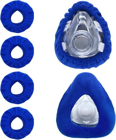 NATAKU 6-Pack Medium CPAP' Mask Liners Complitable for Resmed F20 Full Face Mask Cushions, Ultra-Soft Micro-Fleece Reduces Air Leaks & Pressure Marks, Reusable Mask Covers, Breathable for All-Night in Saudi Arabia