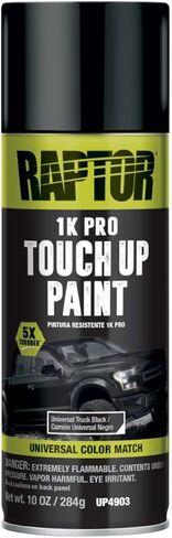 Raptor 1K Pro Universal Touch Up Paint Spray, Professional Grade, Tough & Durable, Extra Protection, Black in Kuwait