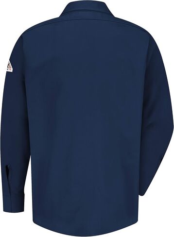 Bulwark FR Mens Midweight Fr Pocketless Concealed-Gripper Work Shirt in Saudi Arabia