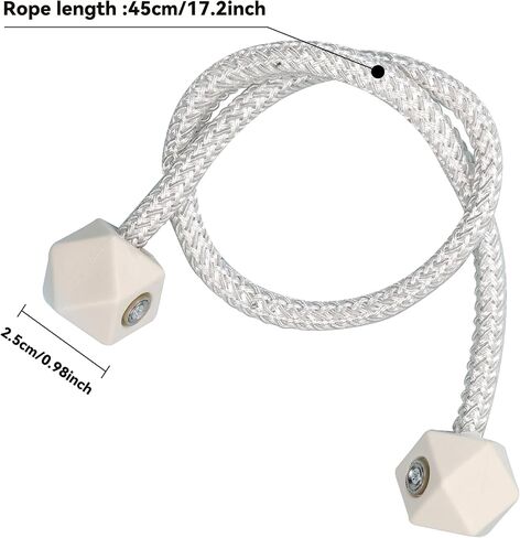 2Pcs Curtain Tiebacks Curtain Tie Backs Buckles Holdbacks Holders Hooks Clip for Home Outdoor Bedroom Office Decorative Curtain Black in Saudi Arabia
