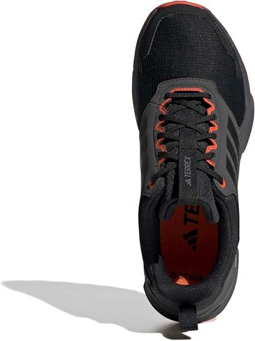 adidas Men's Terrex Tracefinder 2 Climaproof Trail Running, Black/Black/Semi Impact Orange, 10.5 in Saudi Arabia