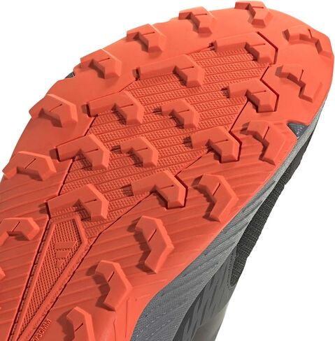 adidas Men's Terrex Tracefinder 2 Climaproof Trail Running, Black/Black/Semi Impact Orange, 10.5 in Saudi Arabia
