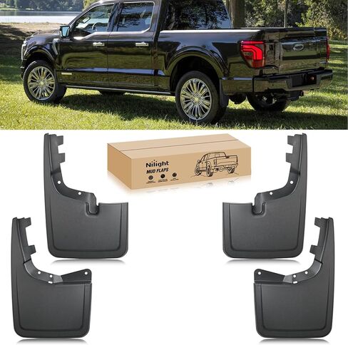 Nilight Mud Flaps for Toyota Tacoma 2016-2023, No Drilling Precision Fit Exterior Accessories Heavy-Duty Splash Guards Protection, Front & Rear Set in Kuwait