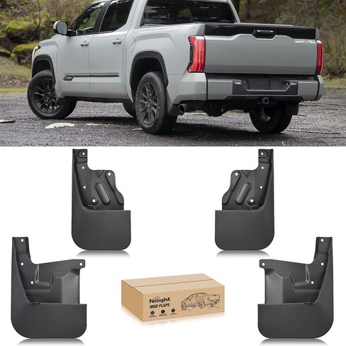 Nilight Mud Flaps for Toyota Tacoma 2016-2023, No Drilling Precision Fit Exterior Accessories Heavy-Duty Splash Guards Protection, Front & Rear Set in Saudi Arabia