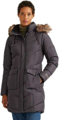 سترة Eddie Bauer النسائية لودج Cascadian Down Parka، باذنجاني، X-Large in Saudi Arabia