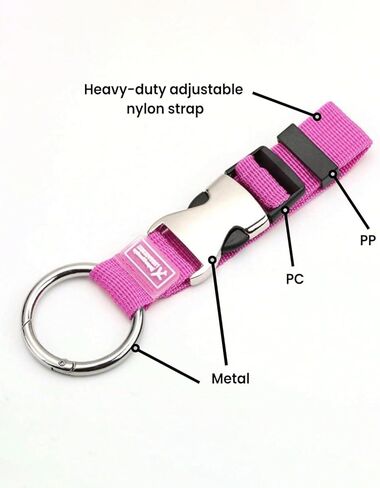 Luggage Strap with Jacket Gripper, Hands-Free Travel Accessory for Carrying Extra Bags, Adjustable Suitcase Belt, Baggage Holder (Black) in Saudi Arabia