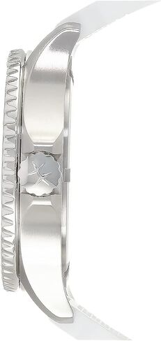 Hamilton Khaki Navy Scuba Quartz Women's Watch, 37mm Stainless Steel Case, Swiss Made, White Dial Analog Wrist Watch for Women, 100m Waterproof, Sapphire Crystal, Rubber Strap in Saudi Arabia