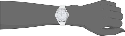 Hamilton Khaki Navy Scuba Quartz Women's Watch, 37mm Stainless Steel Case, Swiss Made, White Dial Analog Wrist Watch for Women, 100m Waterproof, Sapphire Crystal, Rubber Strap in Saudi Arabia