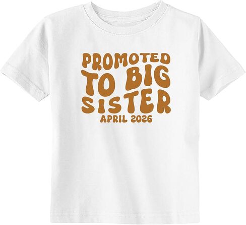 تم ترقية قميص Groovy المخصص إلى Big Sister - قميص كشف الأخوة للفتيات in Kuwait