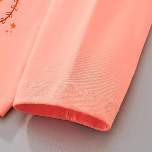 Girls Long Sleeve Cotton T-Shirt Crew Neck Basic Top for Layering School Shirt Long Sleeve Tee Fall Spring Outfits in Saudi Arabia