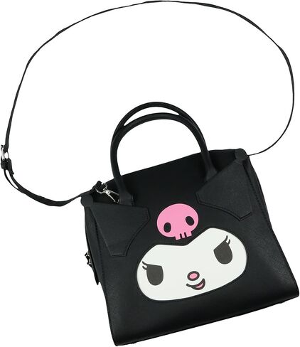 Sanrio Hello Kitty and Friends Kuromi Women's Top Handle Satchel Handbag Faux Leather Cossbody Purse in Saudi Arabia